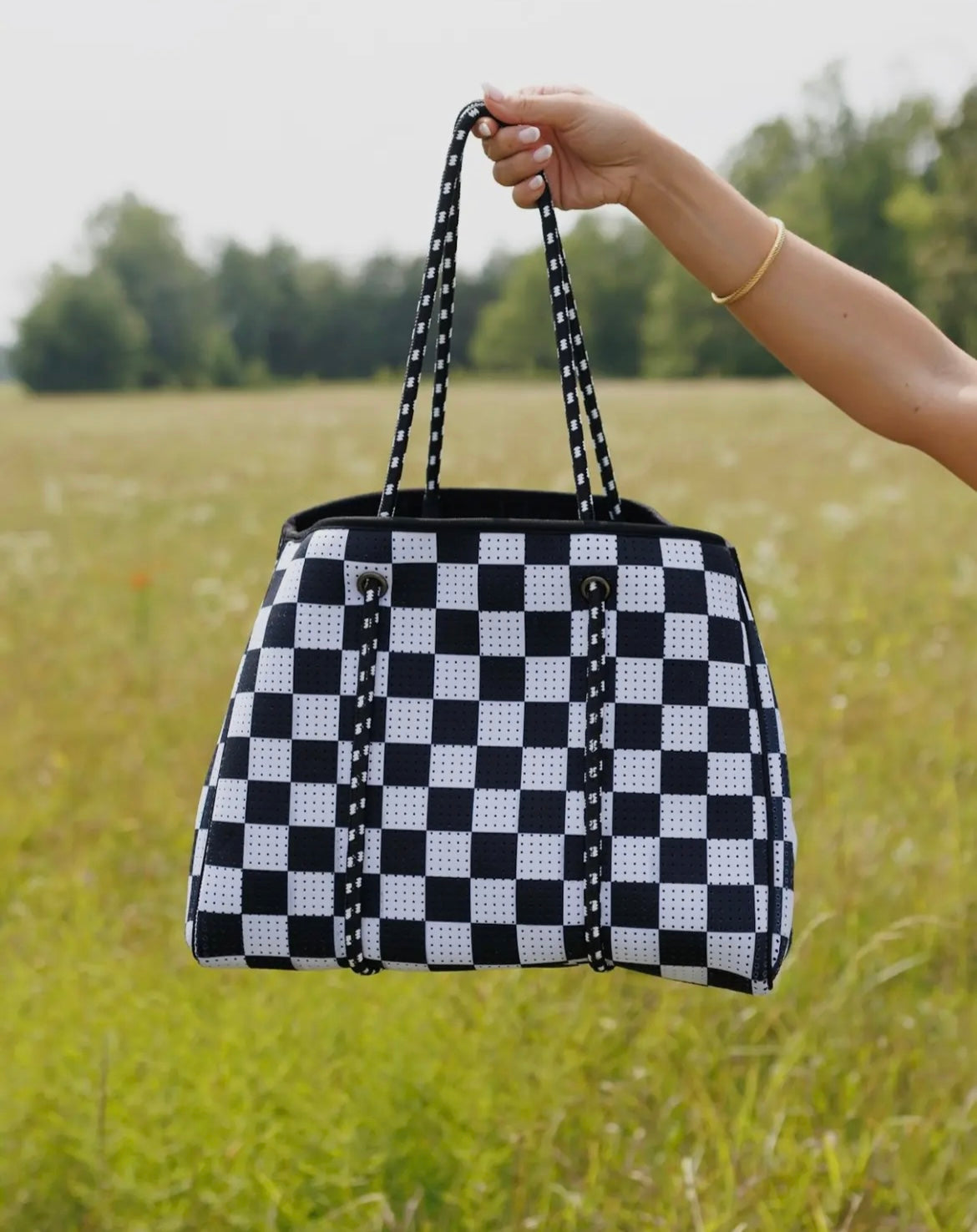 Checkered Tote