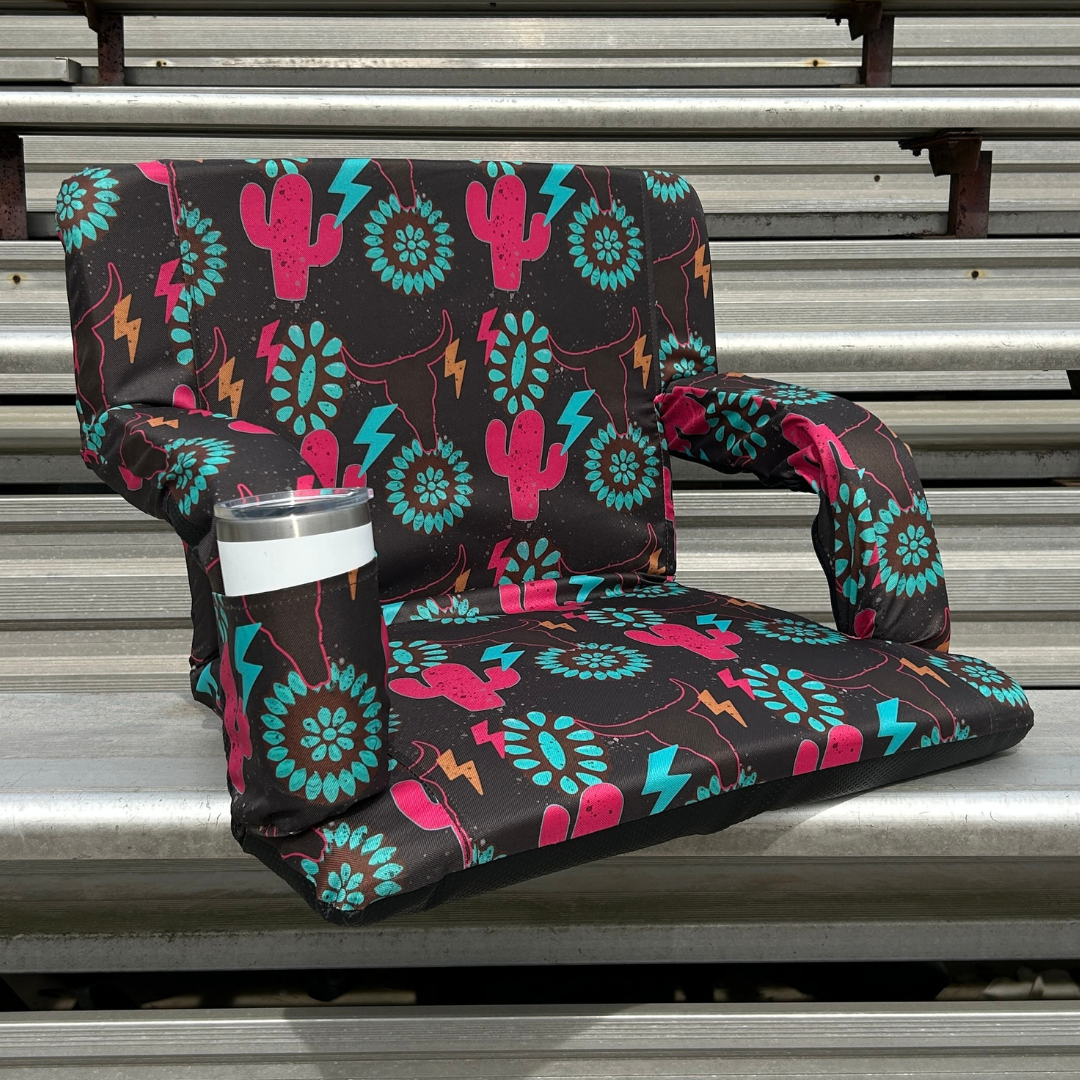 Electric Cowboy 23" Stadium Seat with Armrests