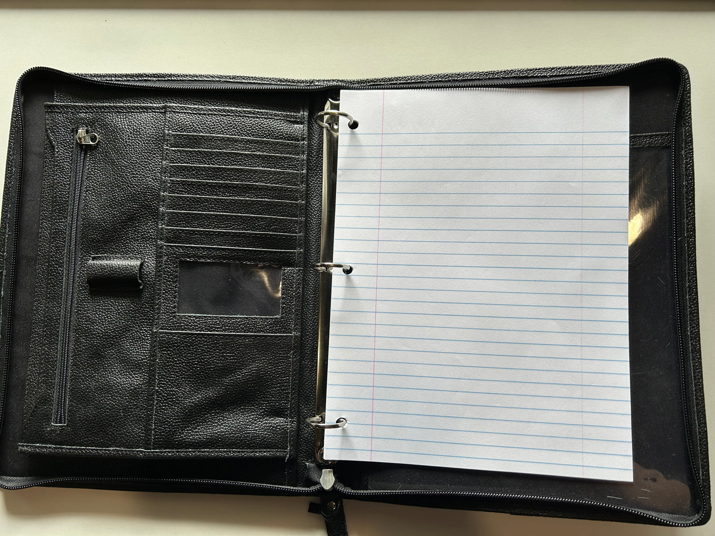 Tooled Cowhide 3 Ring Planner