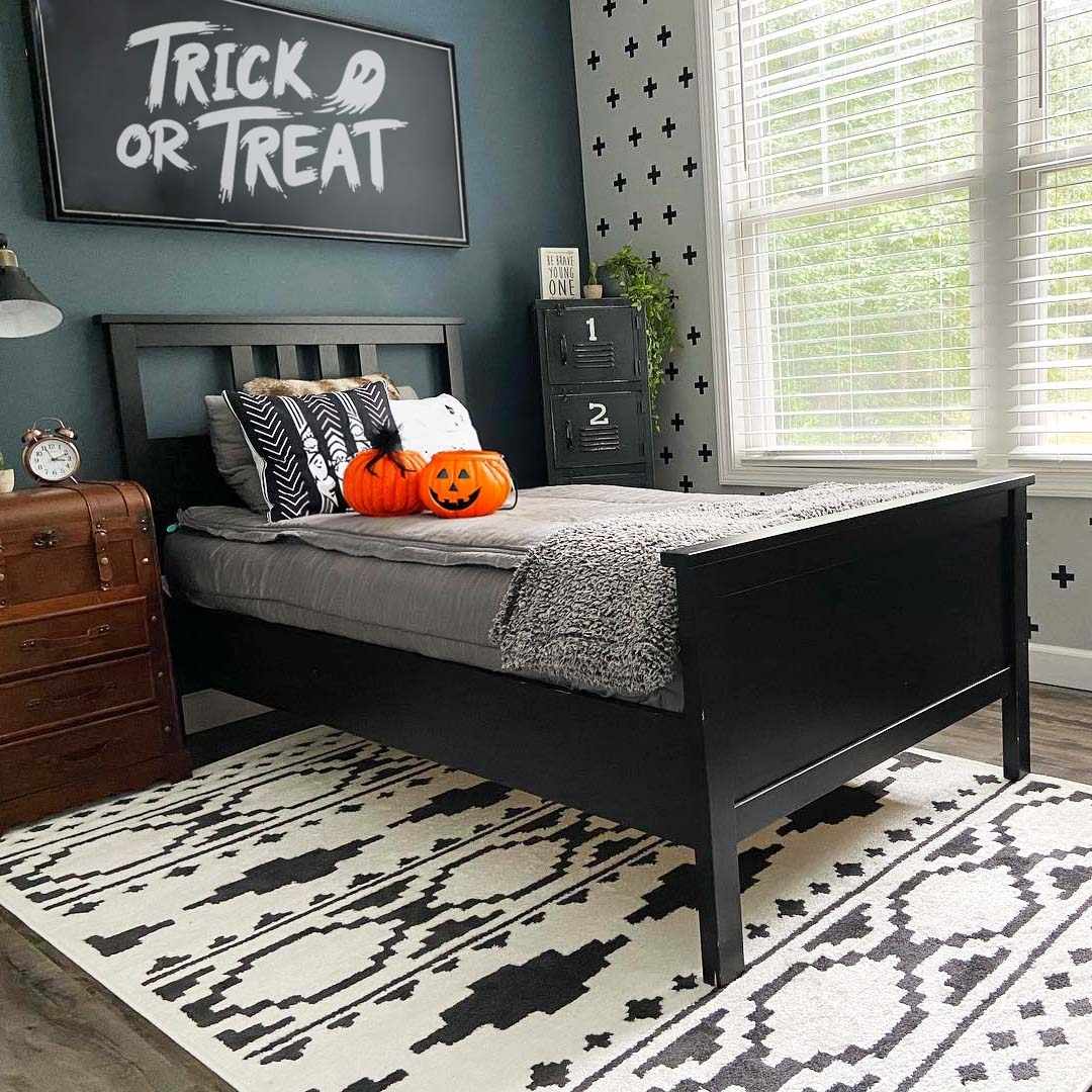 Amoret Black&White Pixel Rug