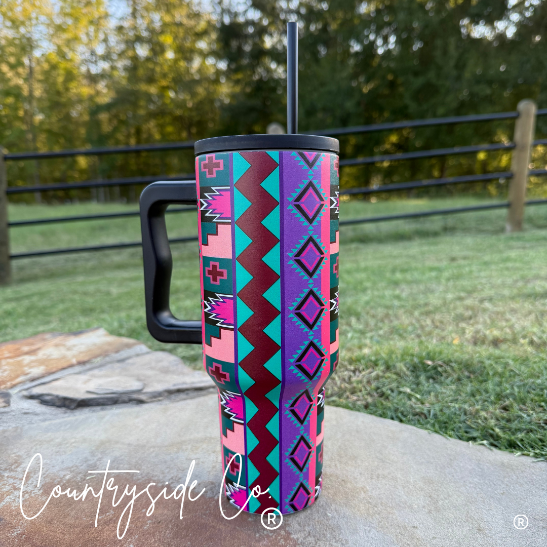 Aztec 40oz Insulated Tumbler Cup
