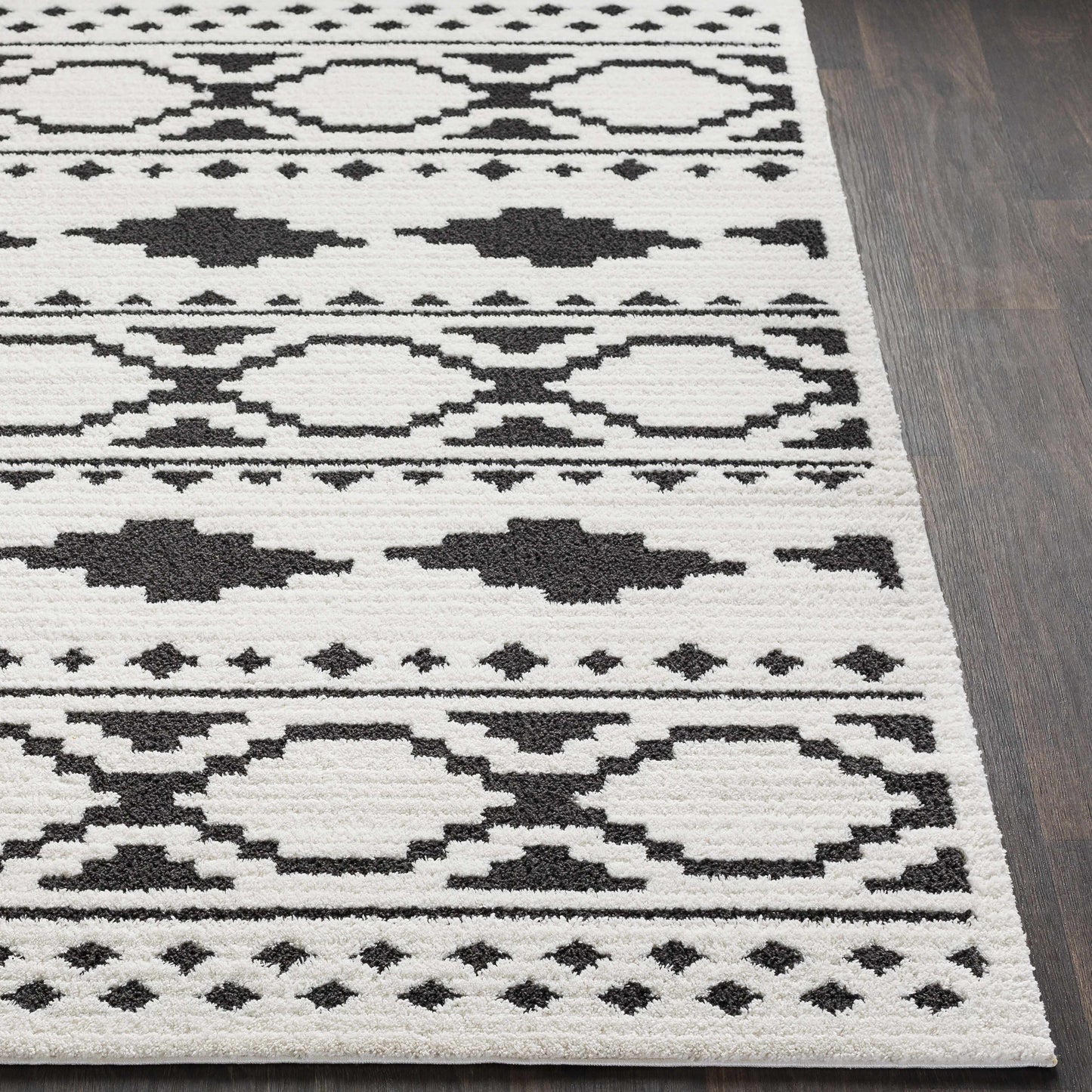 Amoret Black&White Pixel Rug