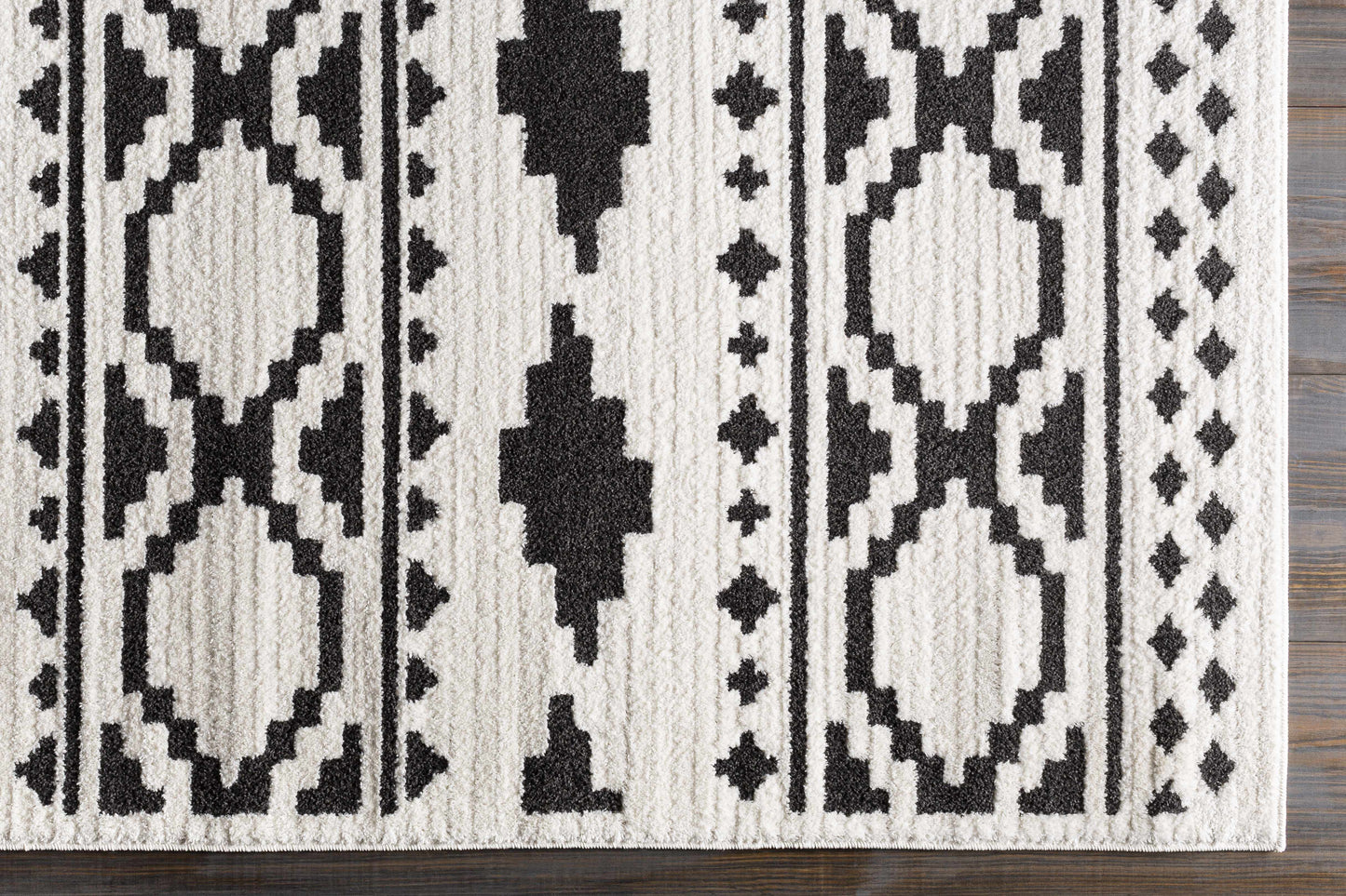 Amoret Black&White Pixel Rug