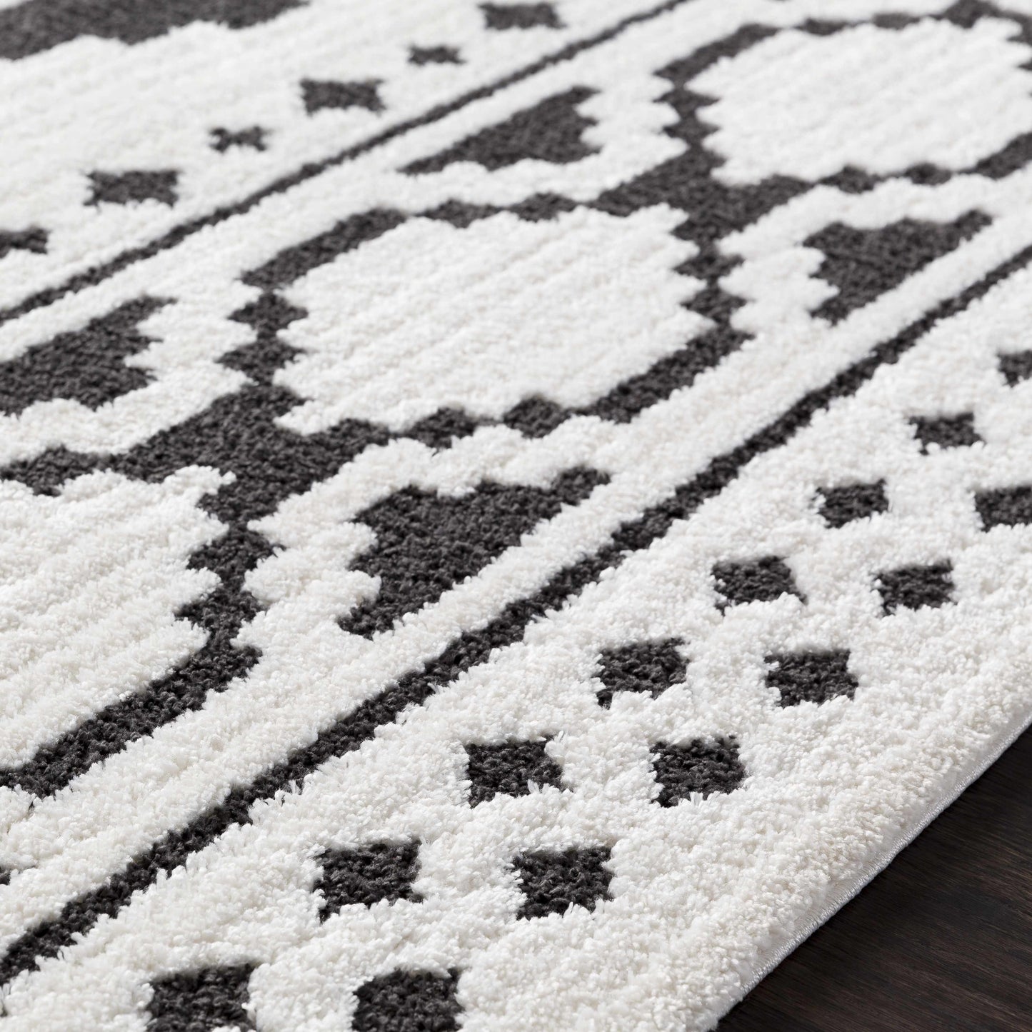 Amoret Black&White Pixel Rug