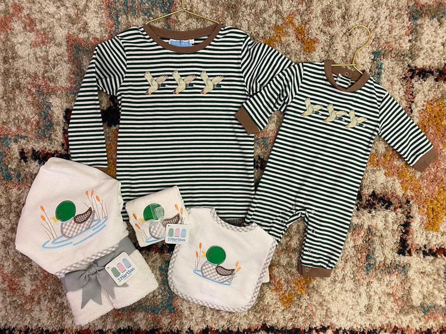 Boys Mallard Duck Hooded Towel – Everykid Cotton Bath, Pool & Beach Towel | The Prissy Pelican Boutique Bossier City LA