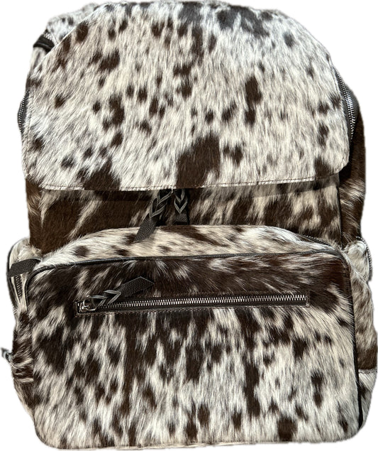 Oversized Cowhide Backpack