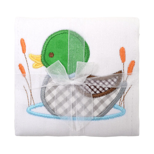 Mallard Duck Applique Baby Burp Cloth | Southern Baby Gift | Bossier City Baby Boutique