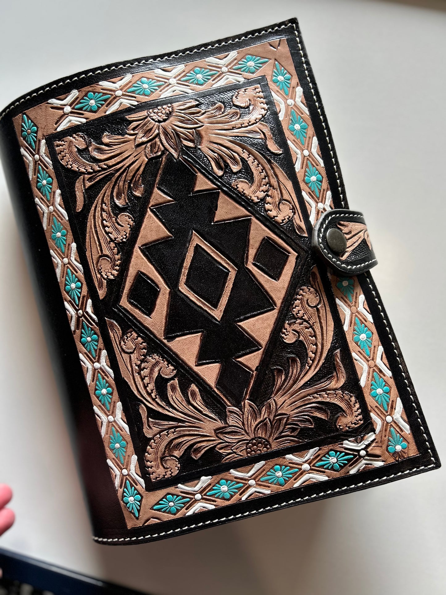 Tooled Aztec Book/Bible Cover