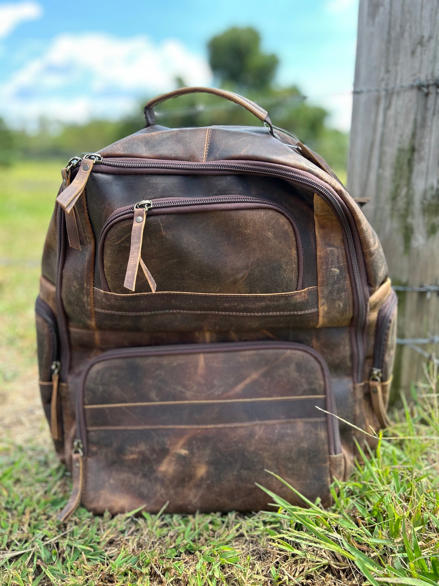 Genuine Leather Backpack