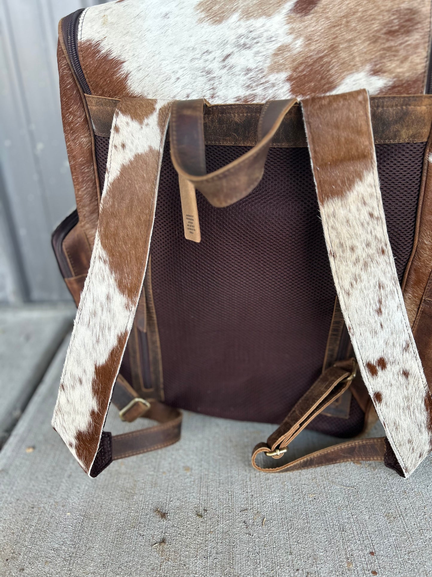Tooled Cowhide Backpack