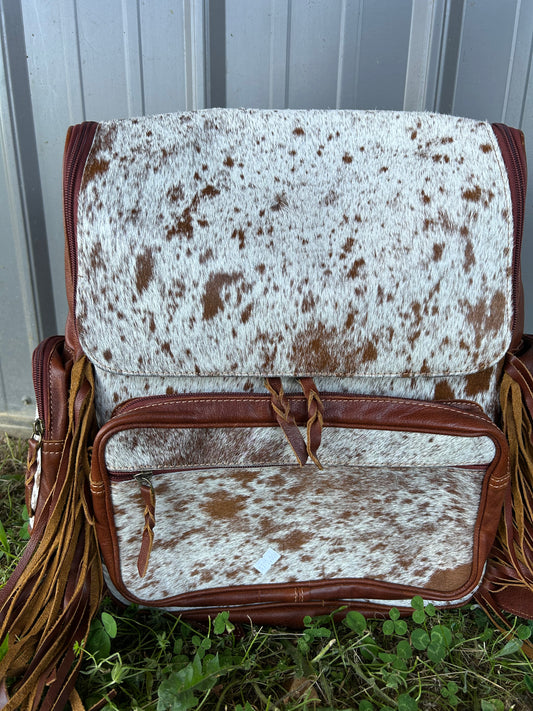Fringe Cowhide Backpack