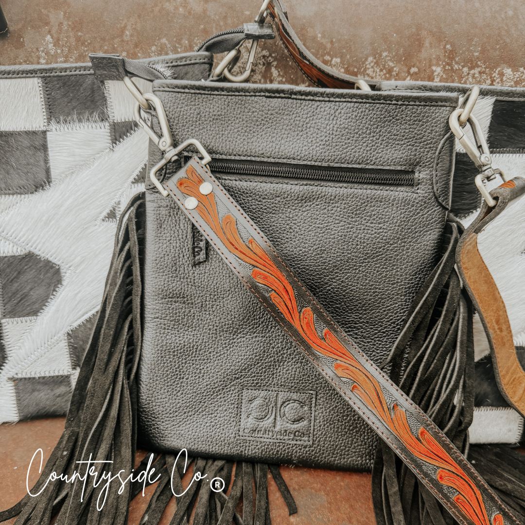 Thunderhide Cowhide Checkered Purse by Countryside Co.