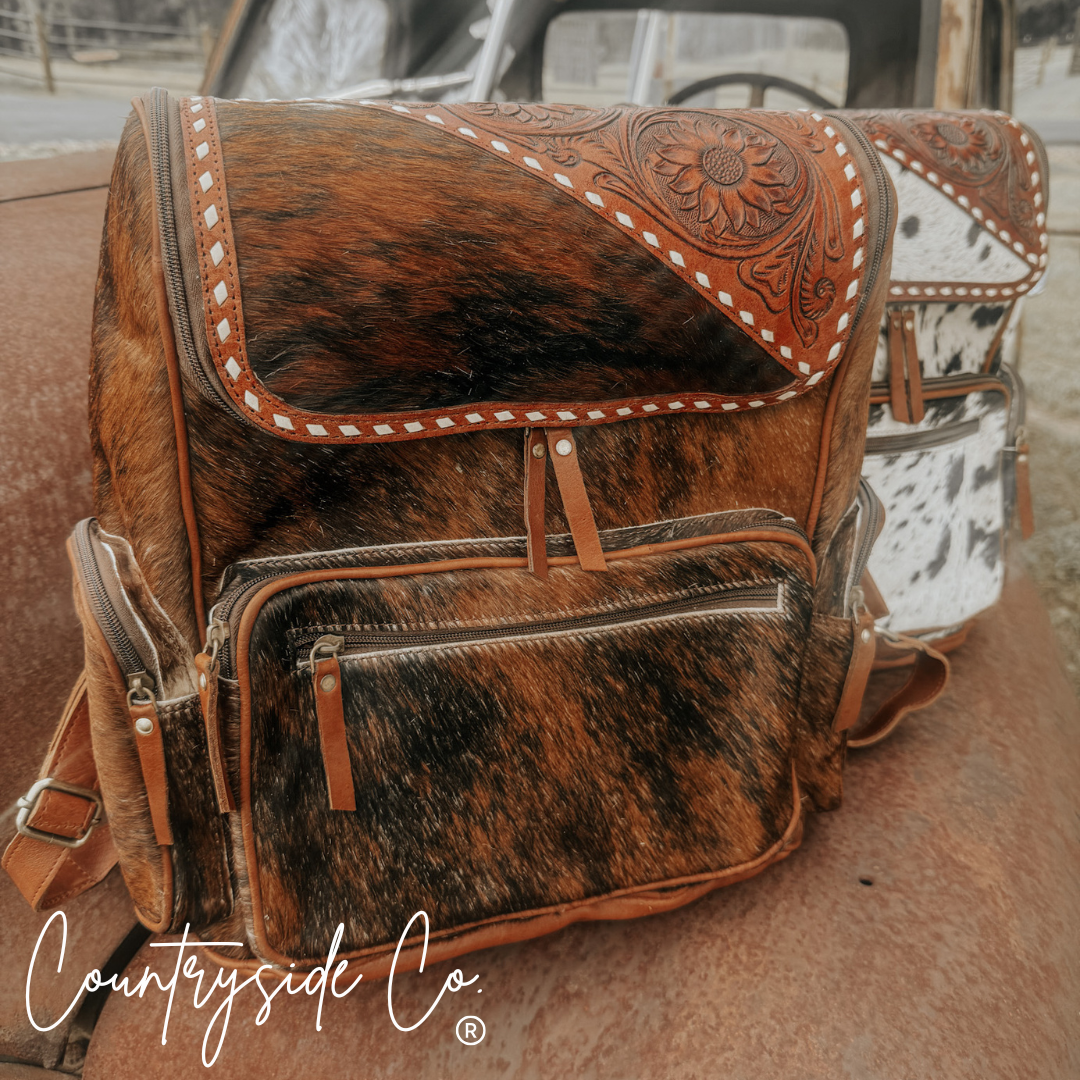 Mesa Cowhide Conceal Carry Backpack Laptop Bag