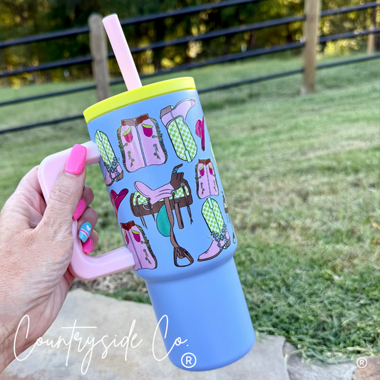 Saddle Up 24oz Insulated Tumbler Cup
