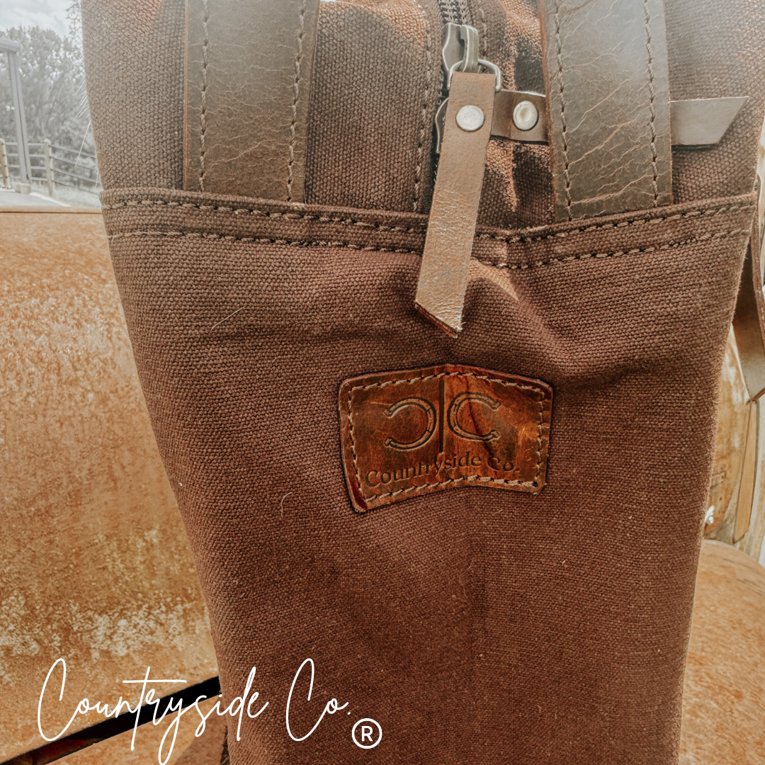 Cowhide Boot Bag