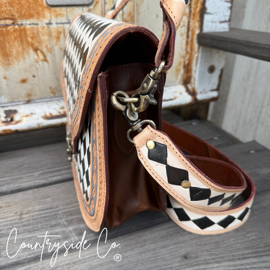 Zadie Tooled Leather Concealed Carry Handbag