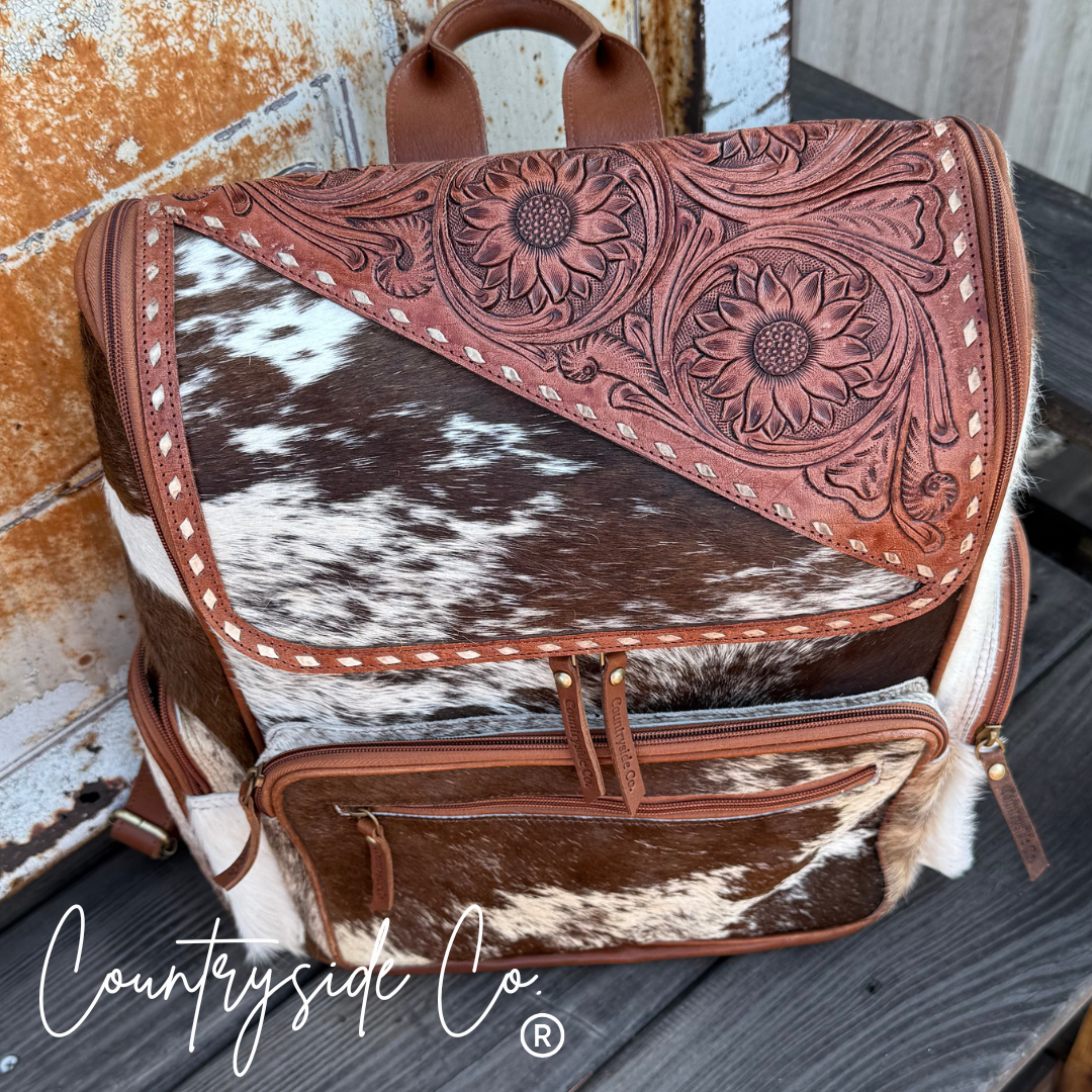 Mesa Cowhide Conceal Carry Backpack Laptop Bag