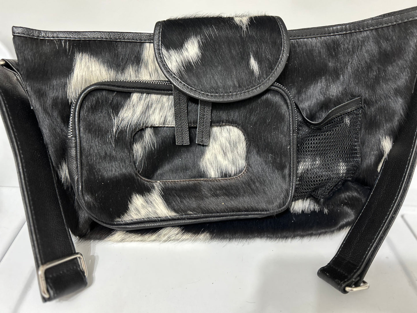 Cowhide Stroller Caddy