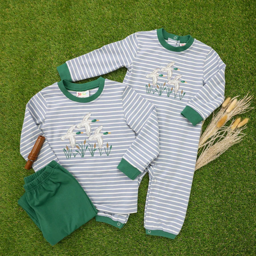 Mallard Embroidered Boys Pant Set | Duck Hunting Boutique Outfit | Bossier City, LA